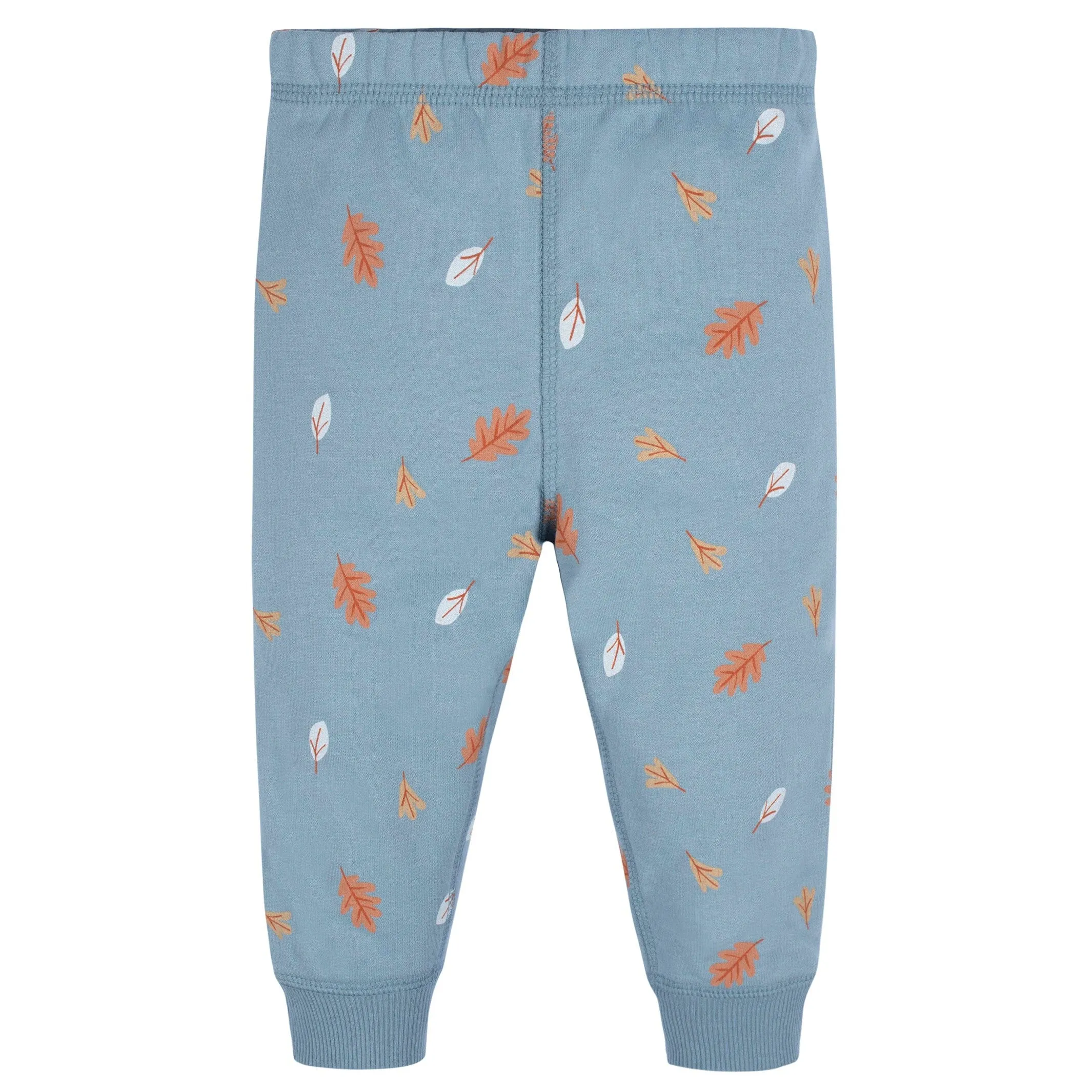 2-Piece Baby & Toddler Boys Blue Leaves Sweatshirt & Pant Set