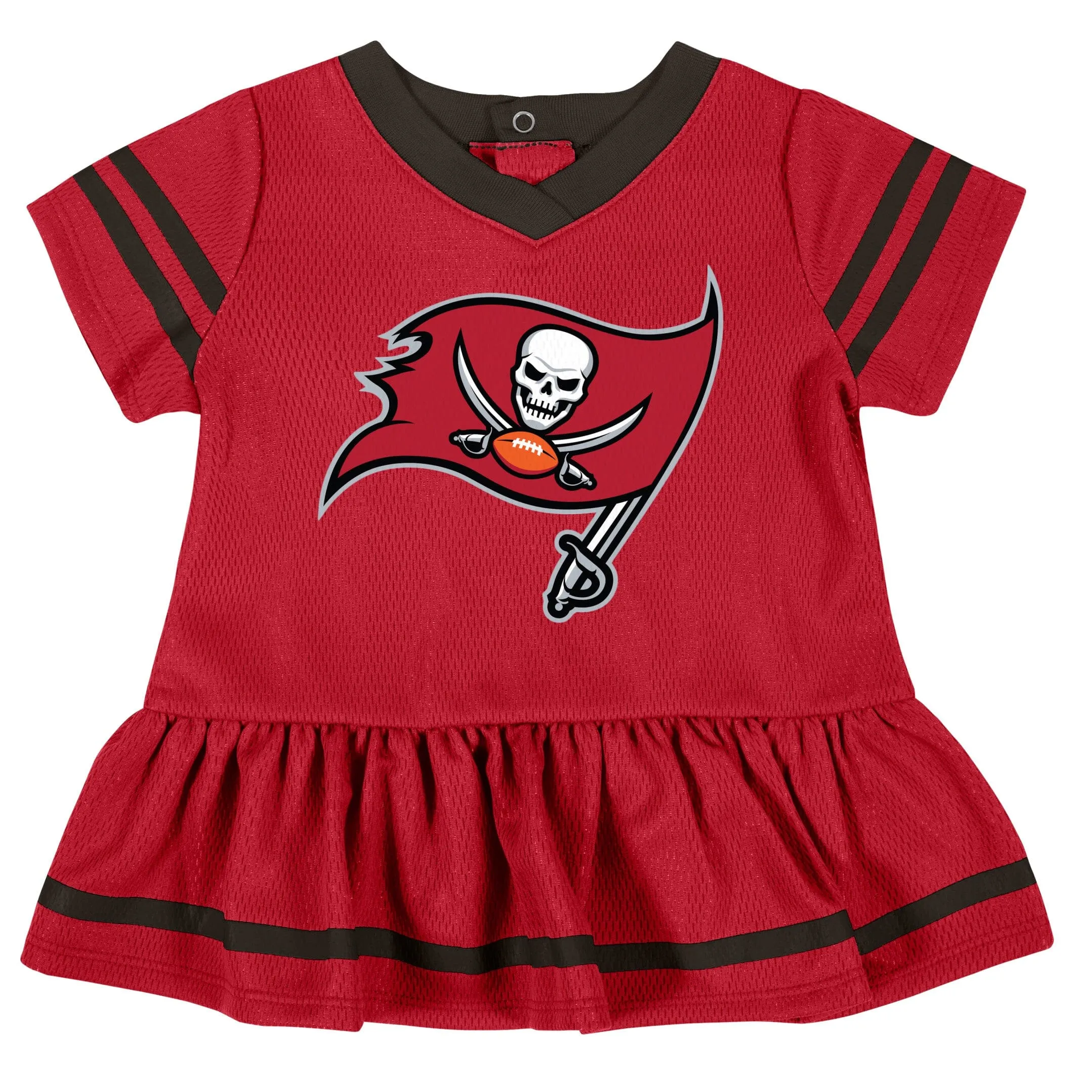 2-Piece Baby Girls Buccaneers Dress & Diaper Cover Set