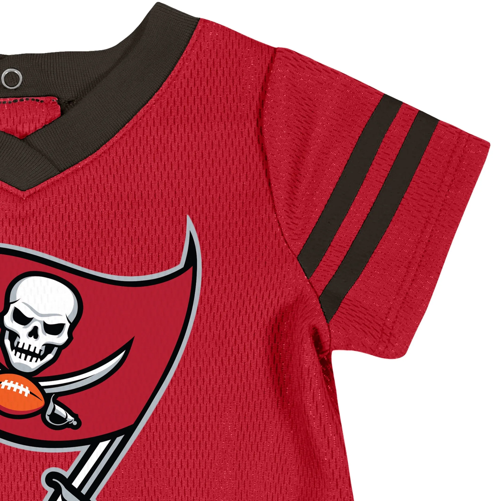 2-Piece Baby Girls Buccaneers Dress & Diaper Cover Set