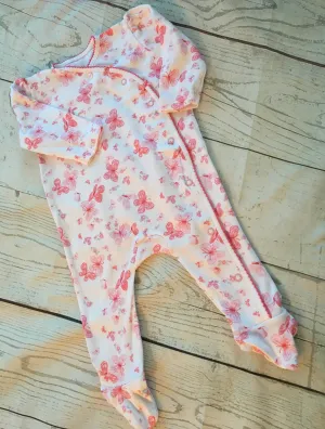 3-6 Months Butterflies  Sleepsuit Unworn