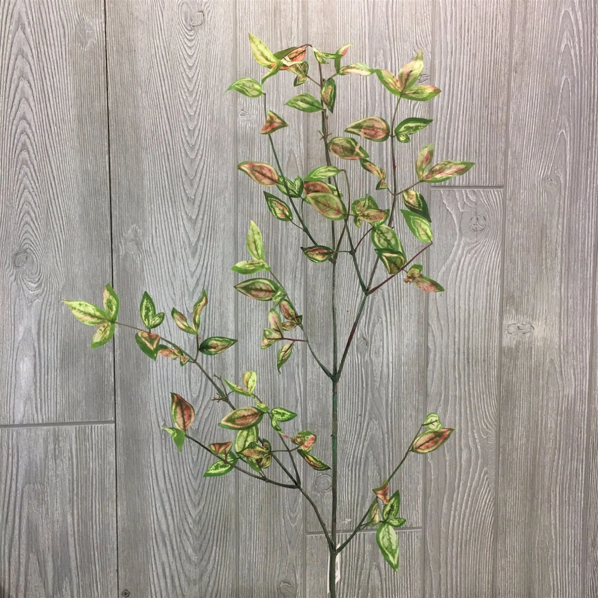 31" Euonymus Leaf Spray Green/Pink | WN