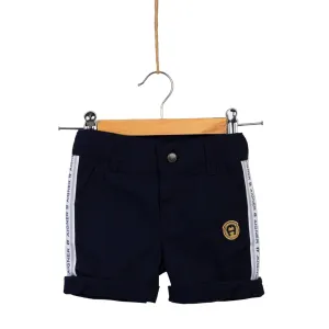 Aigner Kids Baby Boy's Navy Blue Cotton Shorts