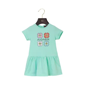 Aigner Kids Baby Girl's Green Dress