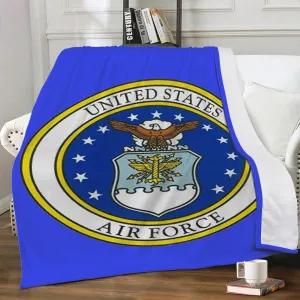 Air Force (Blue) Trends Dual-sided Stitched Fleece Blanket