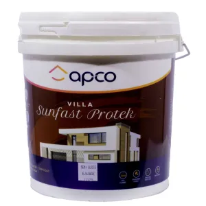 Apco Villa Sunfast Protek Top Coat Semi Gloss Acrylic Extra Bright Base 10L