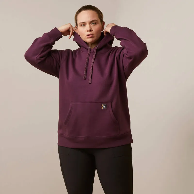 Ariat Women's Rebar Graphic Hoodie in Potent Purple Peppercorn (Available in Plus Sizes)