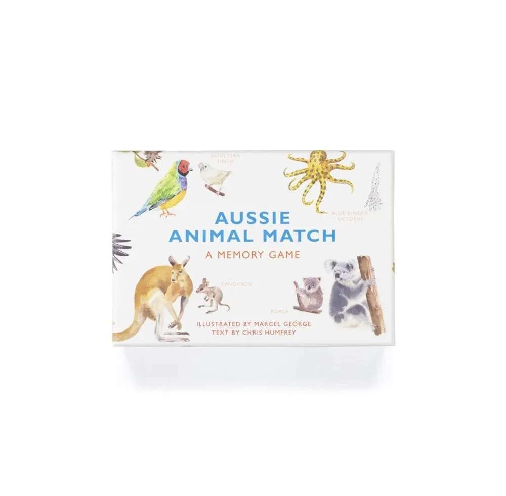 Aussie Animal Match Memory Game