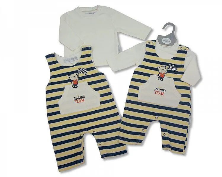 Baby 2 pcs Dungaree - Racing Team (Bis 2024-1538)