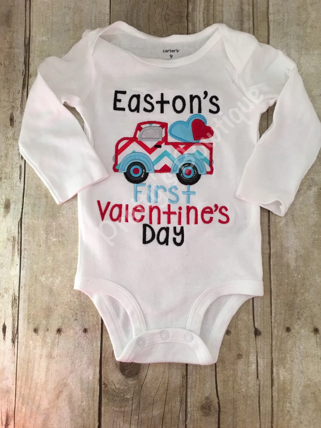 Baby Boys Valentine's Day shirt or bodysuit and legwarmers - Boys Pick up truck shirt or bodysuit -- Valentines boys shirt or bodysuit