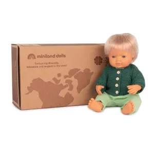 Baby Doll - Caucasian Boy W/Clothes - 38cm - BPA Free