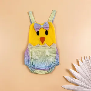 Baby Easter Chick Rompers