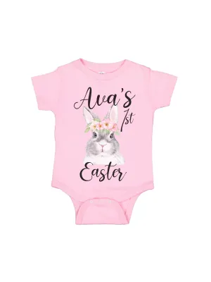 Baby Girl's First Easter Outfit - White   Pink