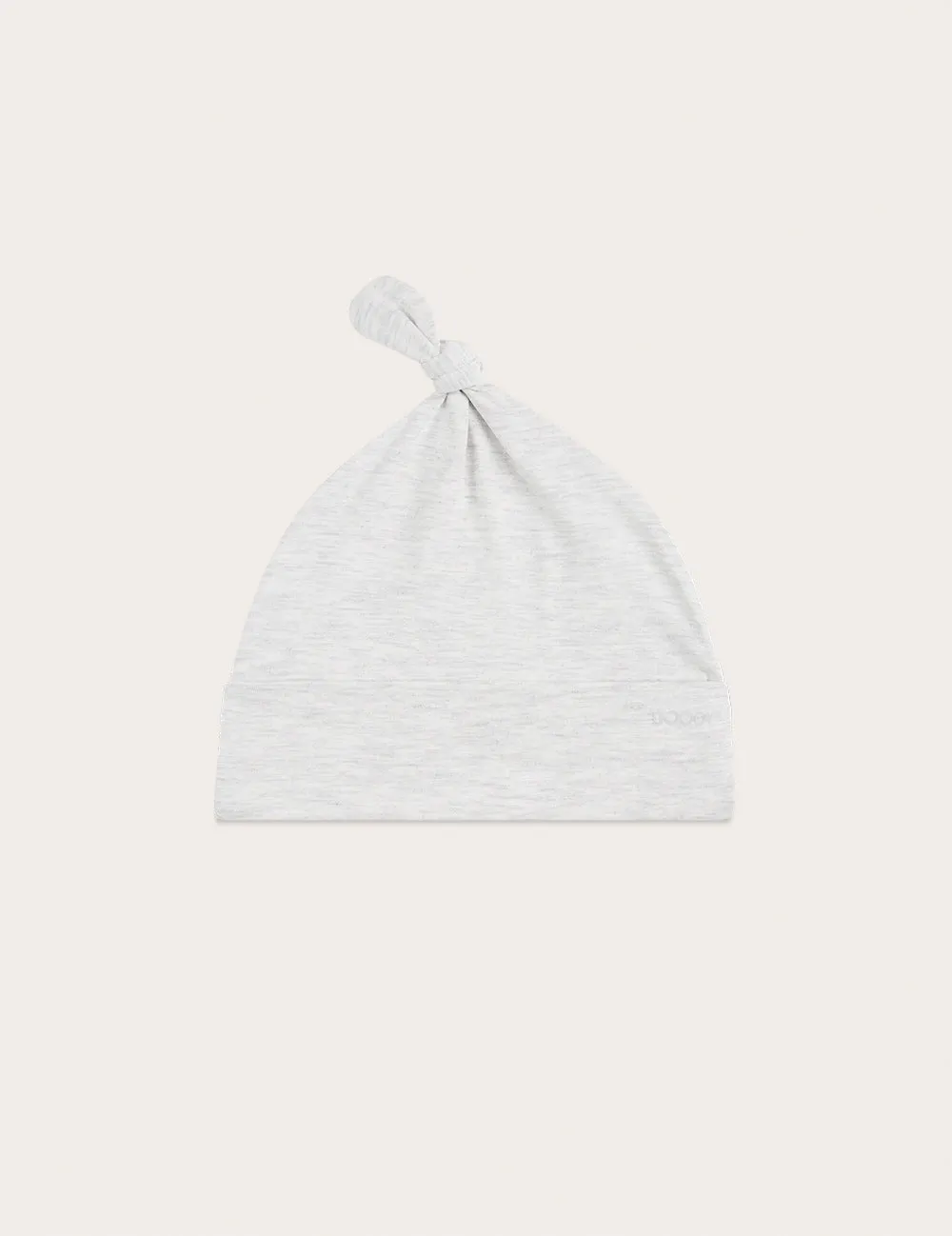 Baby Knotted Beanie - Heather Grey