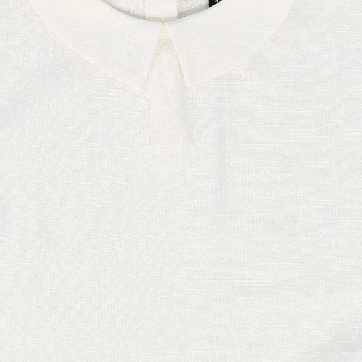 BAMBOO IVORY LINEN COLLAR TOP [FINAL SALE]