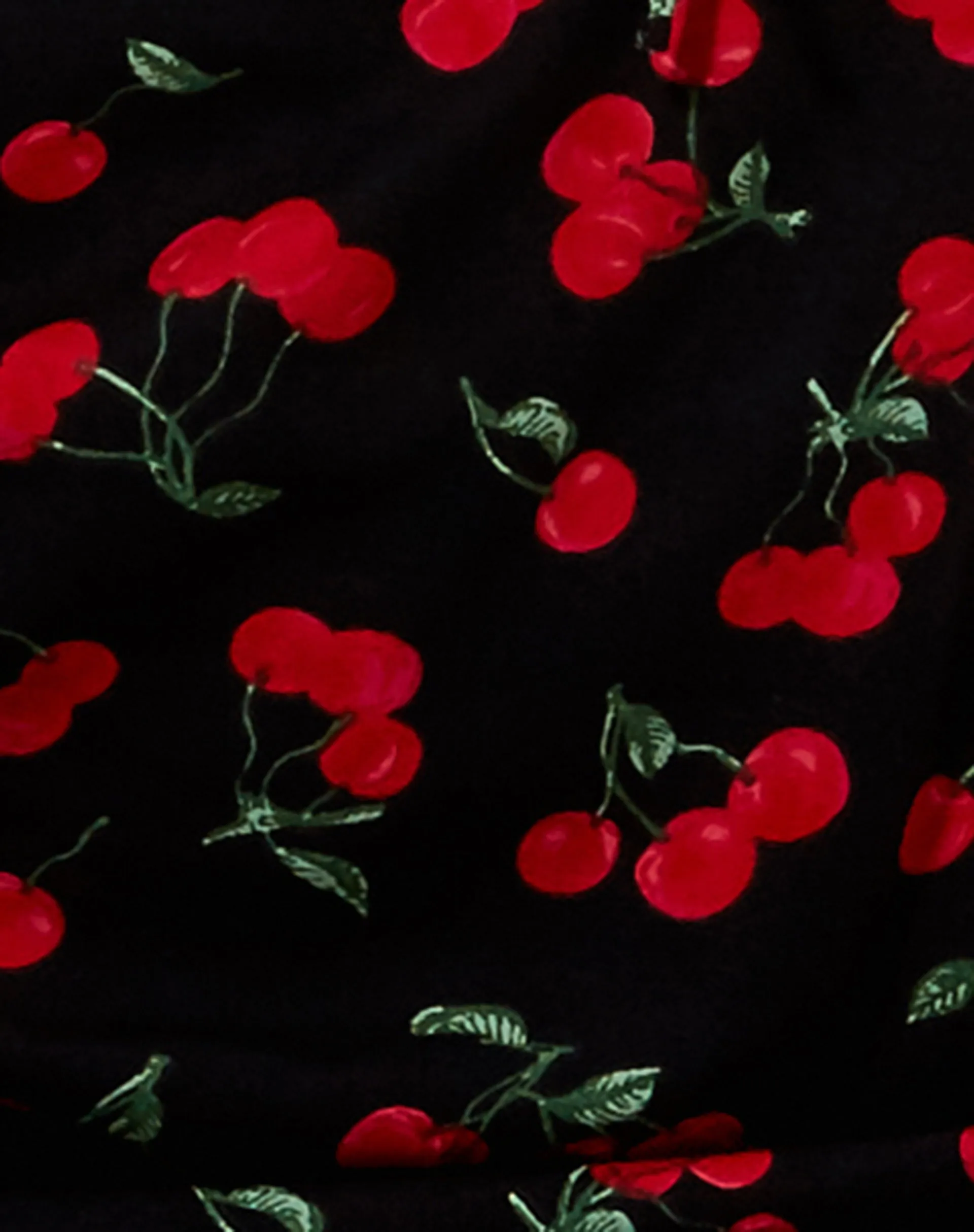 Bandana in Cherries Black