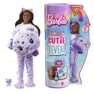 Barbie Doll Cutie Reveal Teddy Plush Costume Doll With Pet, Color Change