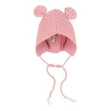 Bebe Cable Knit Beanie with Tassels - Pale Pink