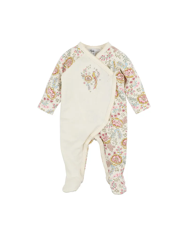 Bebe Margot L/S Warp Onesie - Margot Print (Size NB-0)