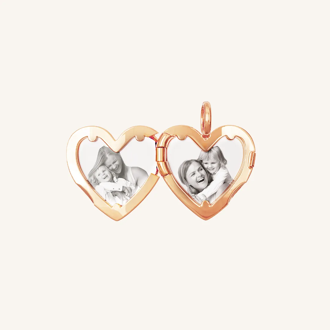 Behold Heart Photo Locket