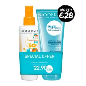 Bioderma Photoderm KID SPF 50  200ml   ABCDerm Foaming Gel 200ml Discontinued