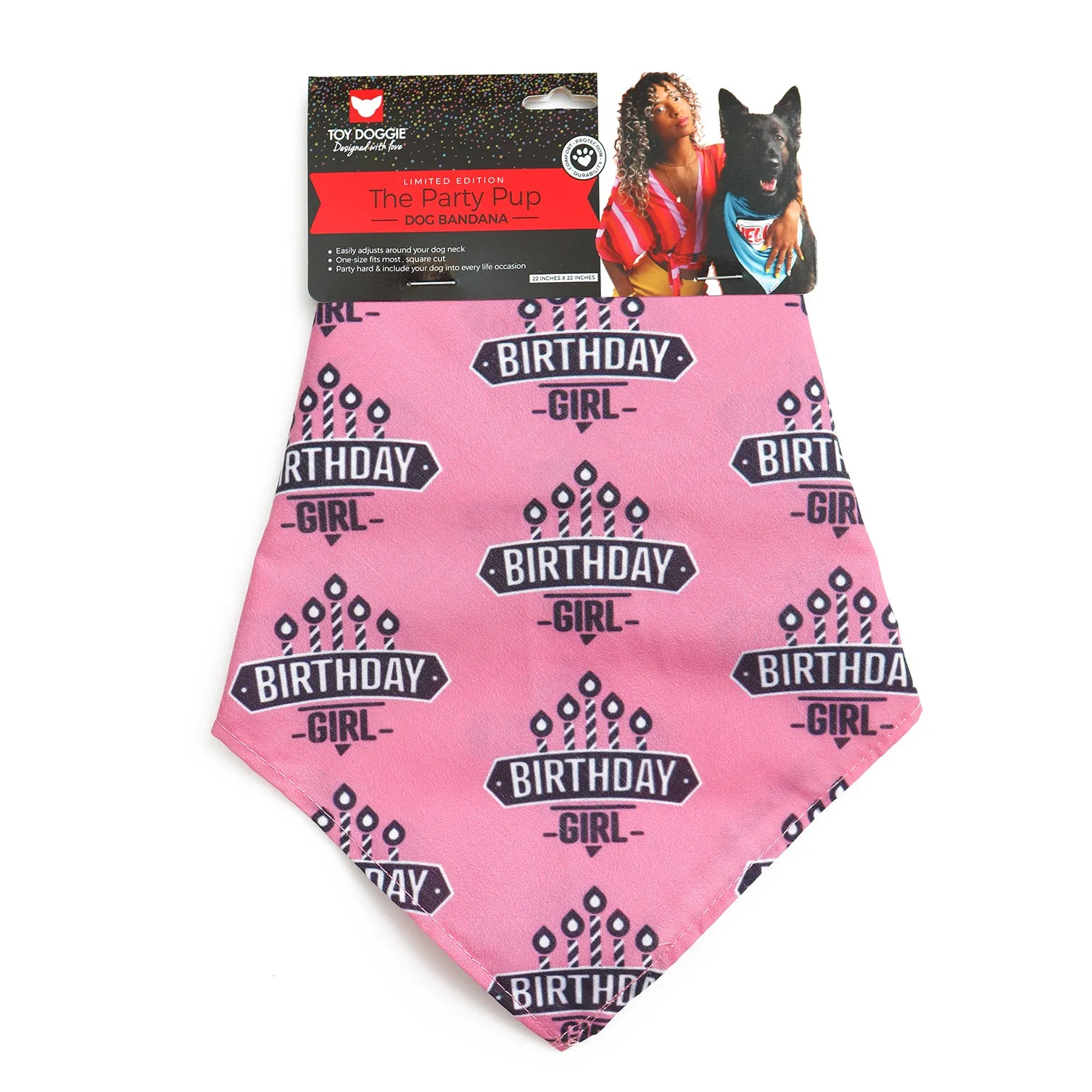 Birthday Girl Dog Bandana ll