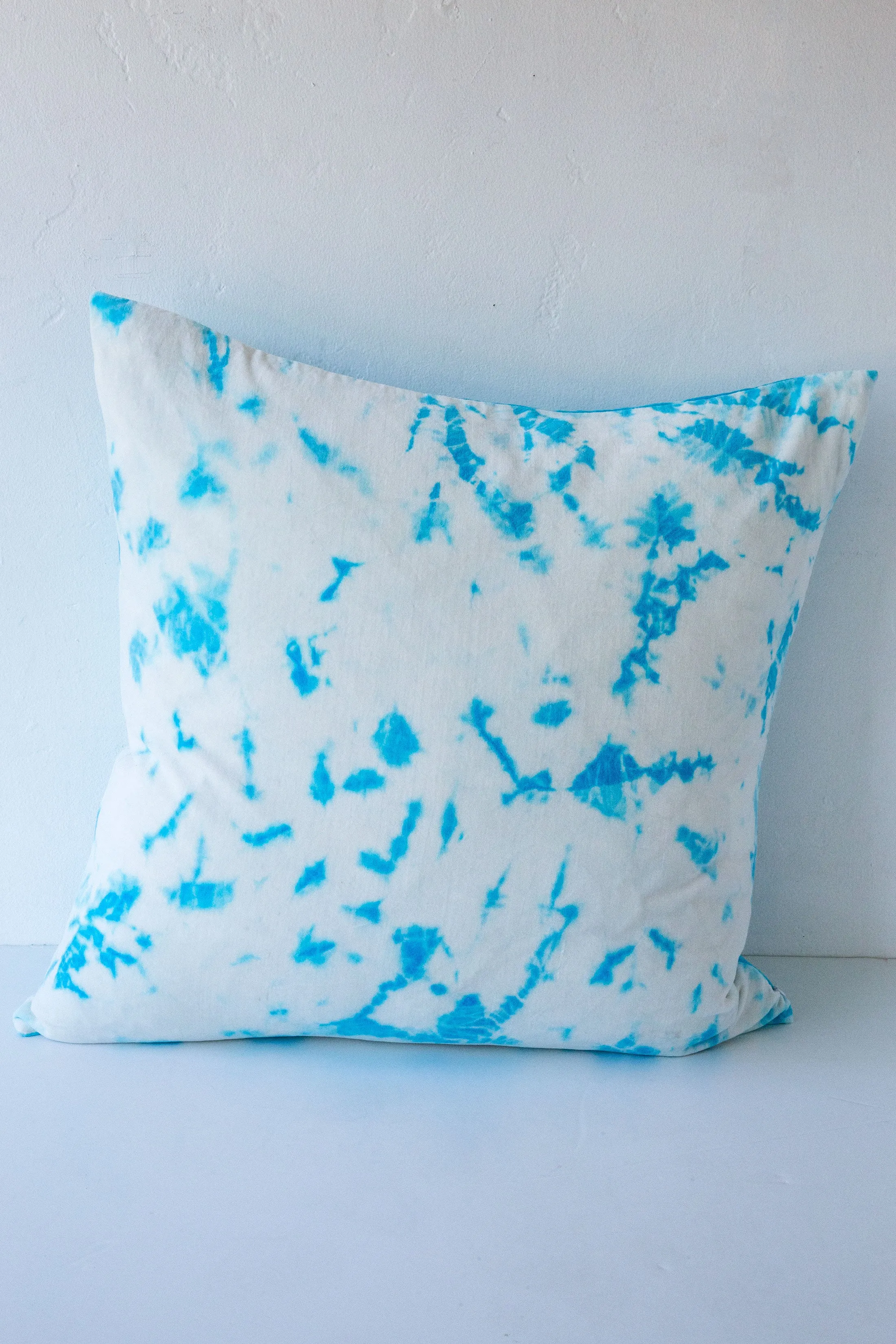 Blessed White/Blue Tye Dye Velvet Pillows