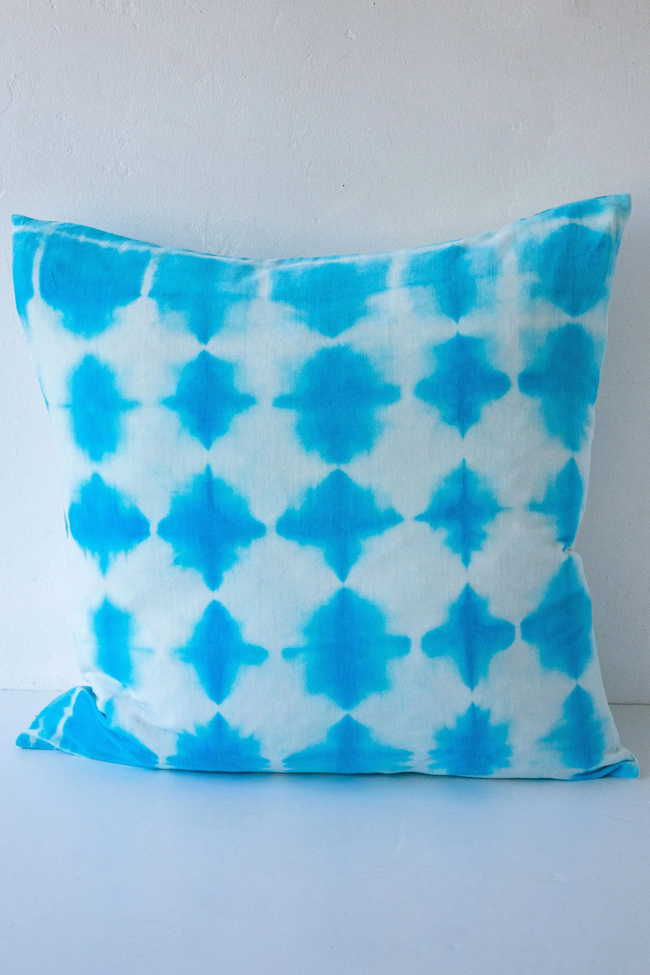 Blessed White/Blue Tye Dye Velvet Pillows