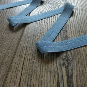 Blue Marguerite Fold Over Elastic Trim