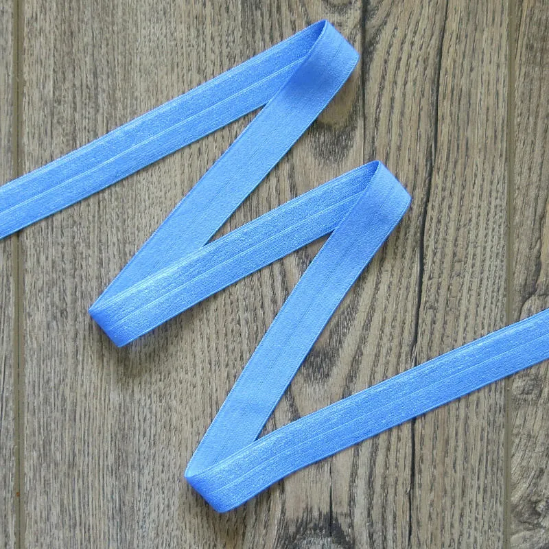 Blue Wave Fold Over Elastic Trim