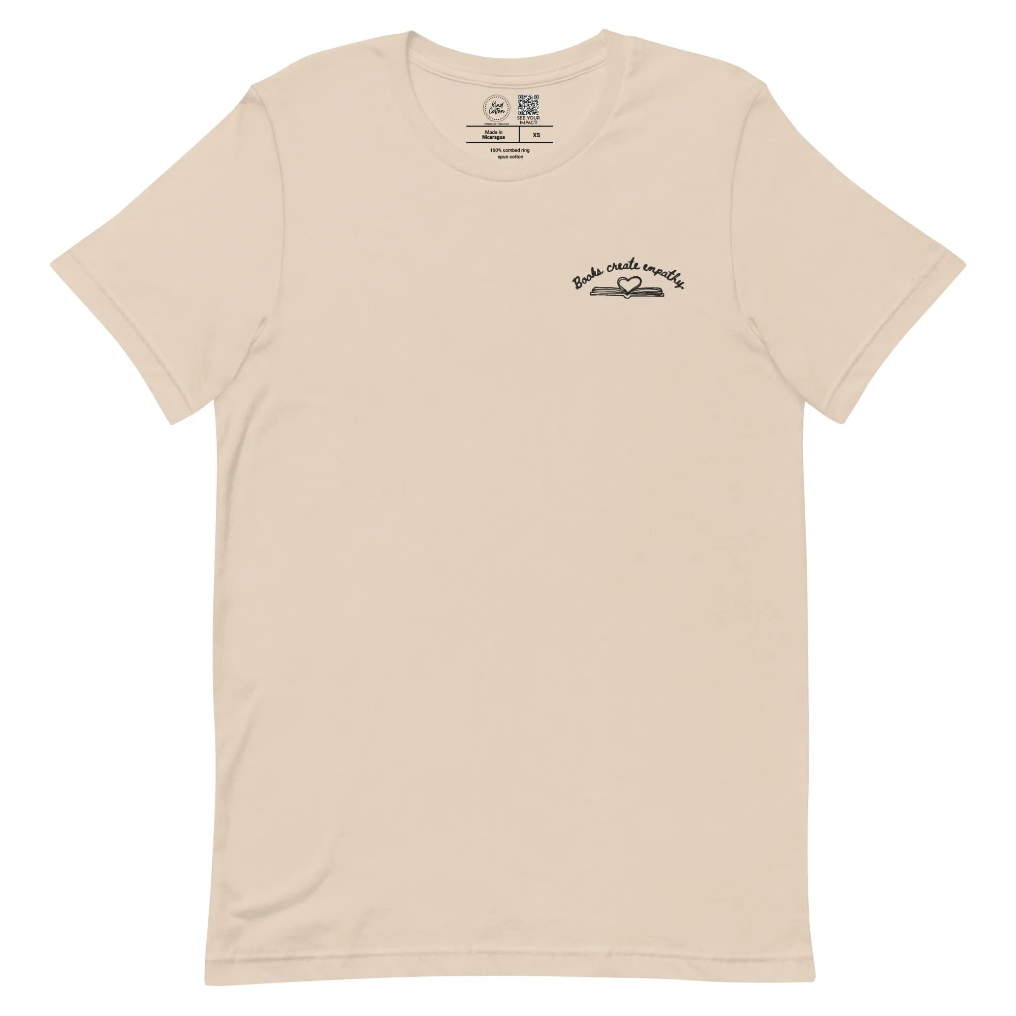 Books Create Empathy Embroidered Classic Tee