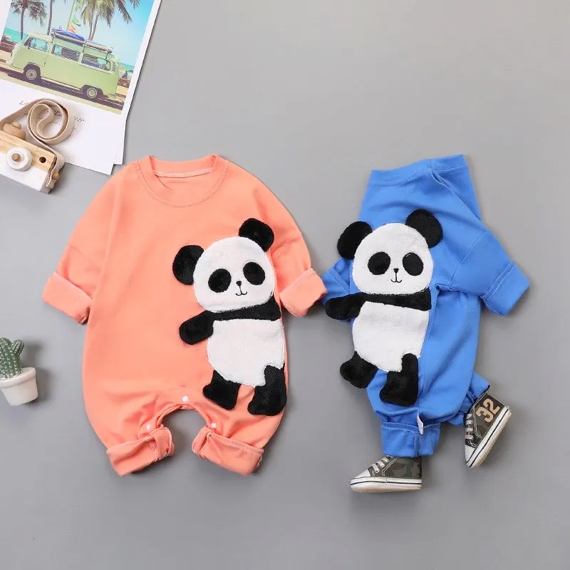 Boys And Girls Panda Rompers