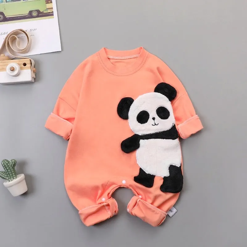 Boys And Girls Panda Rompers