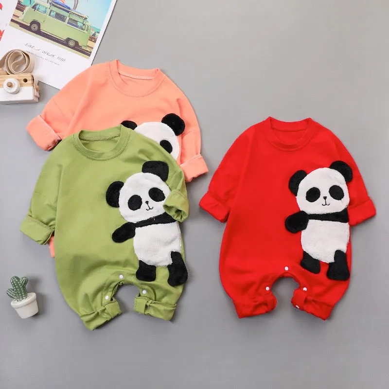 Boys And Girls Panda Rompers