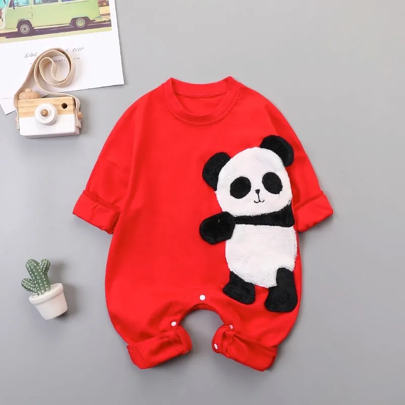 Boys And Girls Panda Rompers