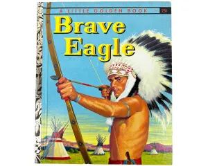 Brave Eagle Little Golden Book 1st Edition 1957 Near Fine Condition