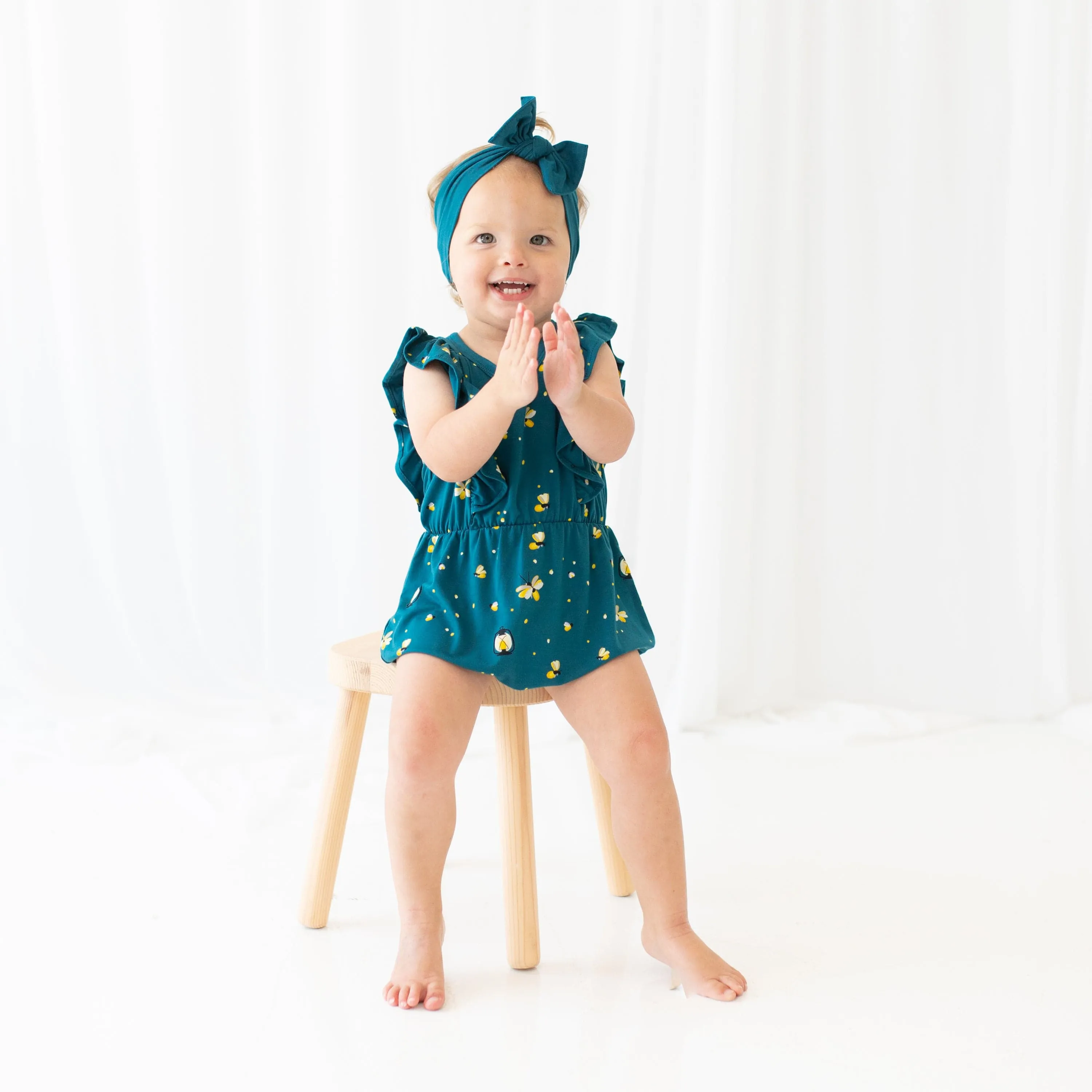 Bubble Romper in Firefly