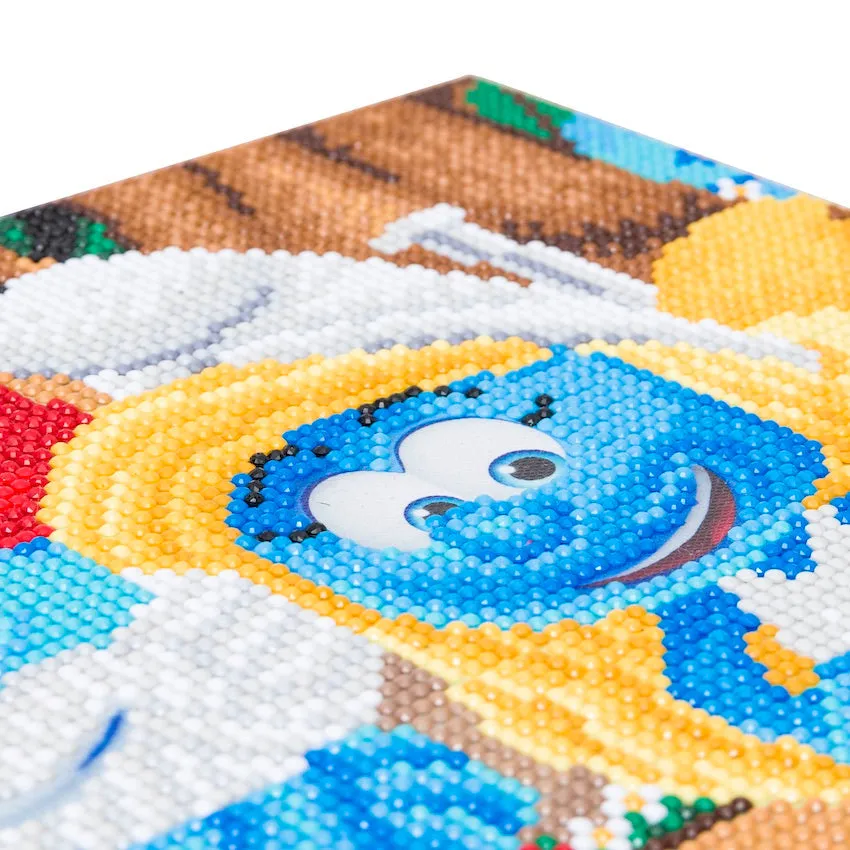 CAK-SMRF540M: Smurfette and Papa Smurf 30x30cm Crystal Art Kit