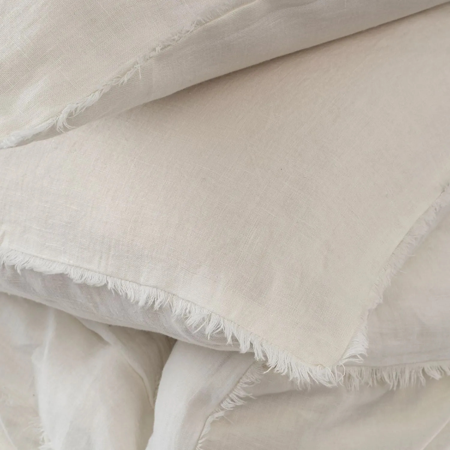 Cambri Ivory Linen Duvet Cover Set