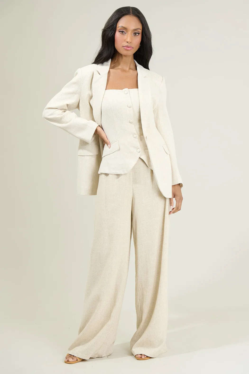 Candida Fitted Notch Lapel Blazer