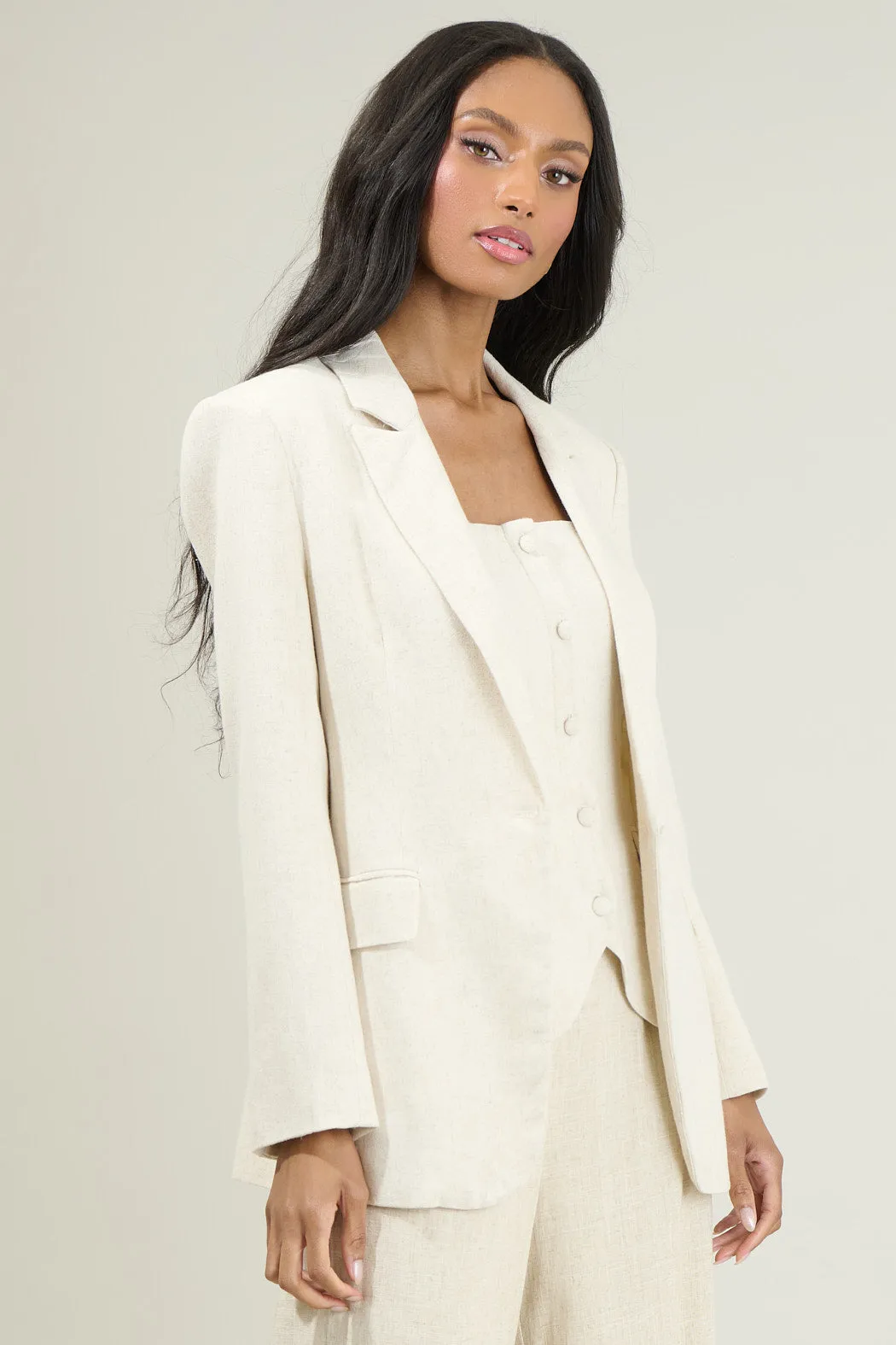 Candida Fitted Notch Lapel Blazer