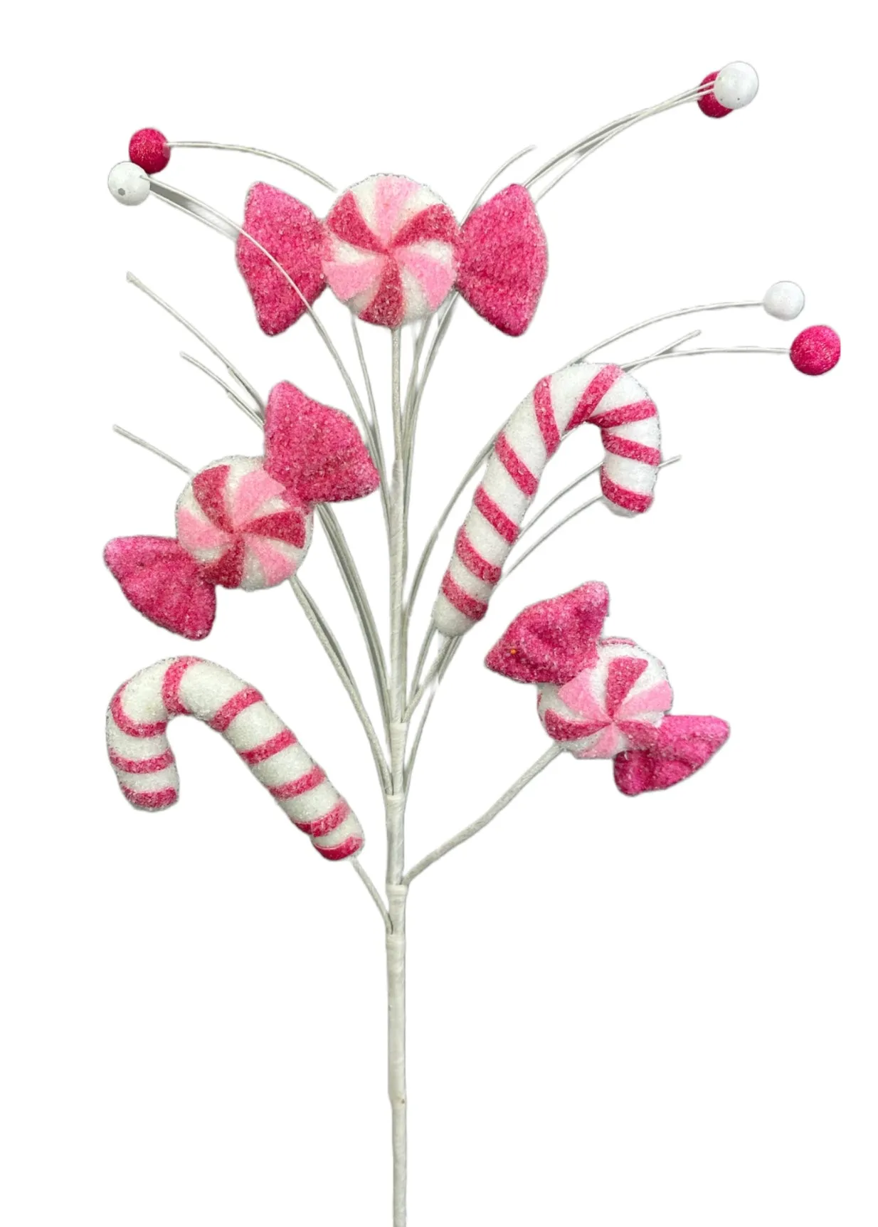 Candy cane and peppermint spray - pink