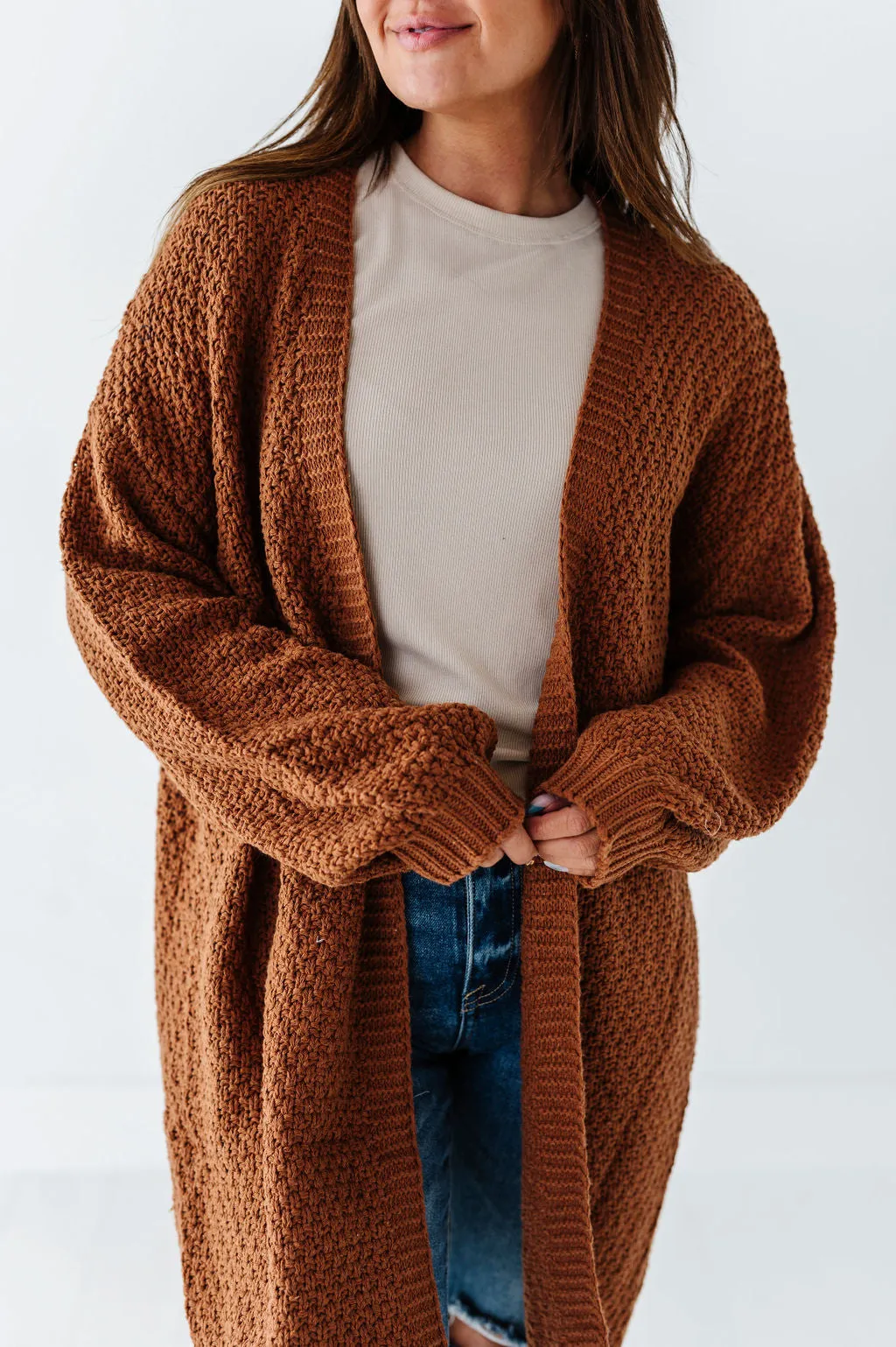 Chilton Cardigan in Brown