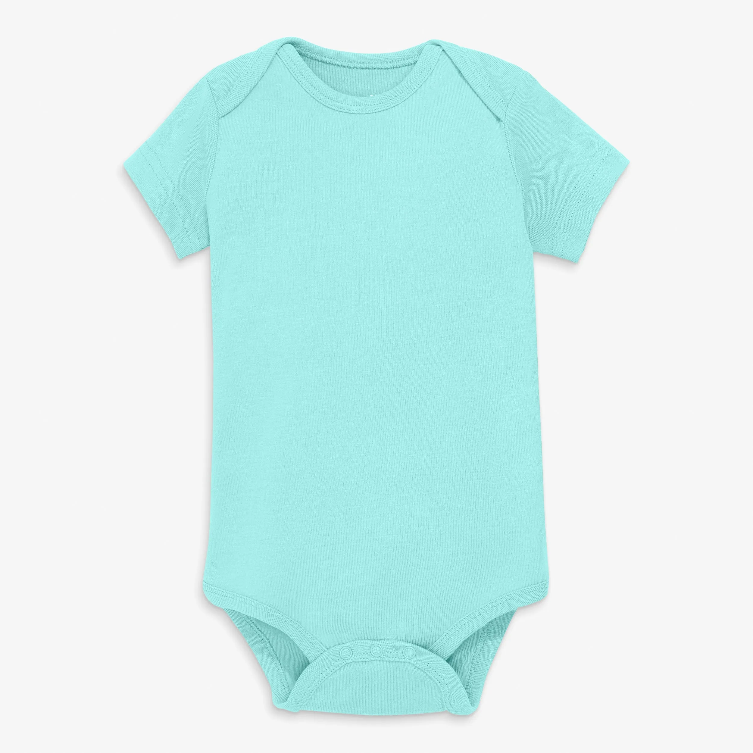 Clearance Organic Short Sleeve Babysuit in seasonal colors