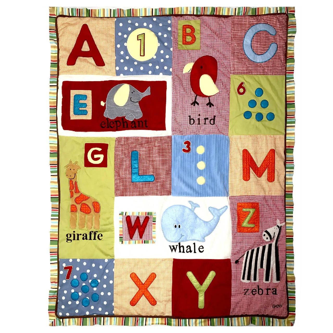 CoCaLo Alphabet Soup Baby Crib Blanket