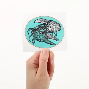 Crab Under Water Sticker