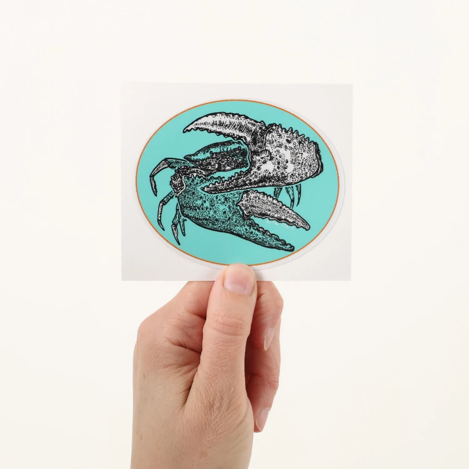 Crab Under Water Sticker