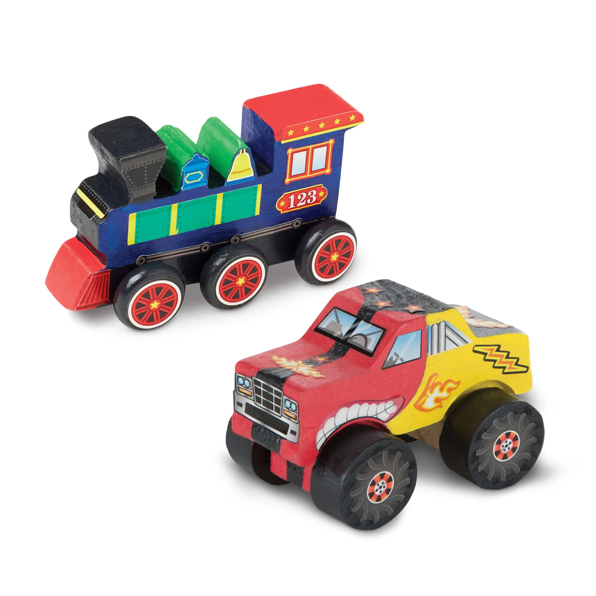 Created by Me!™ Vehicles Craft Kit 2-Pack: Monster Truck, Train