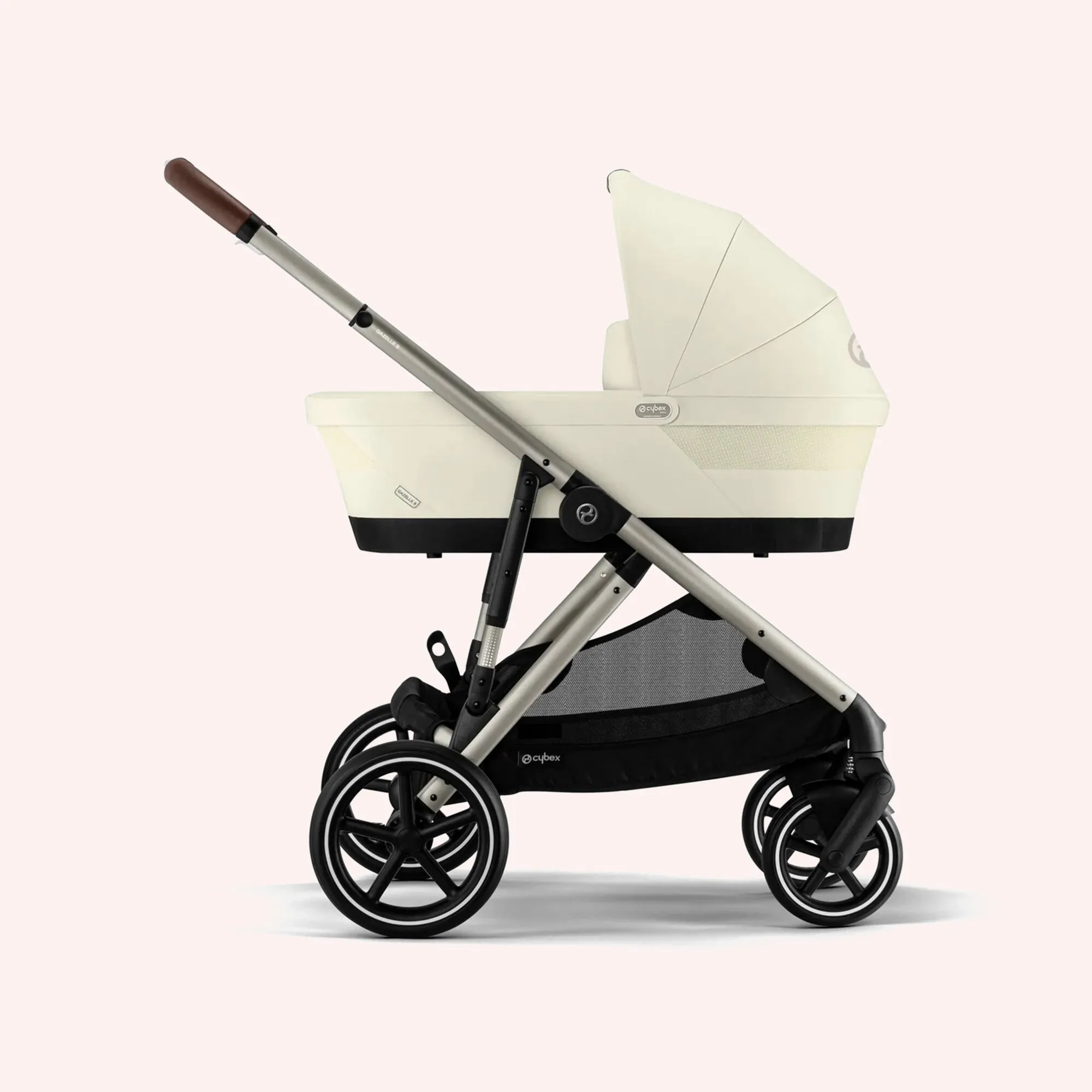 Cybex Gazelle S Bassinet and Seat Pram - Seashell Beige