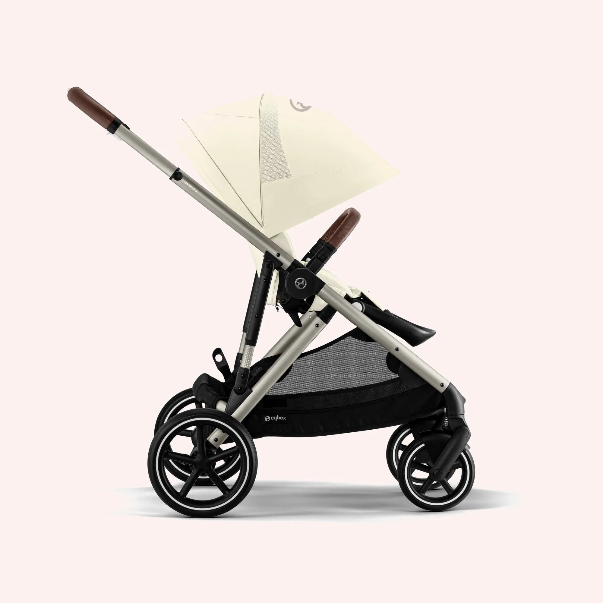 Cybex Gazelle S Bassinet and Seat Pram - Seashell Beige