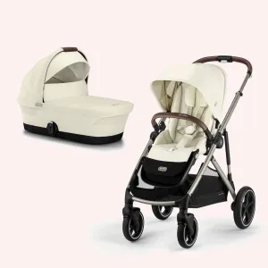 Cybex Gazelle S Bassinet and Seat Pram - Seashell Beige